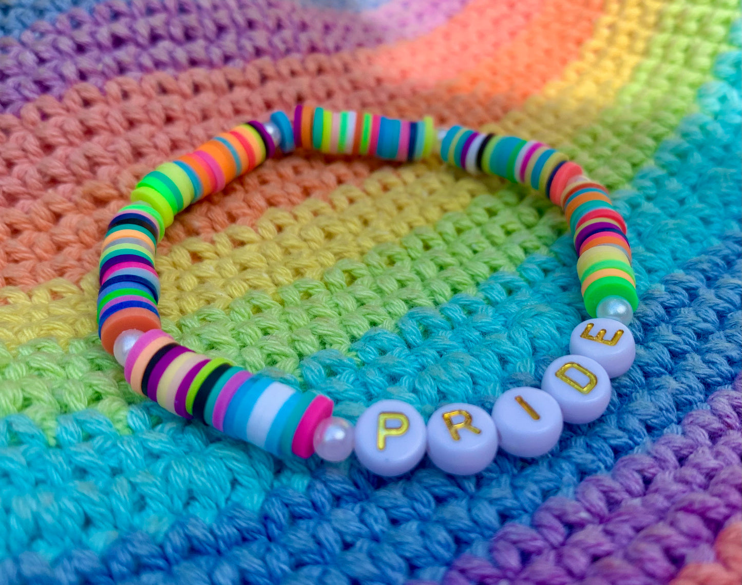 PRIDE Rainbow Heishi Bracelet