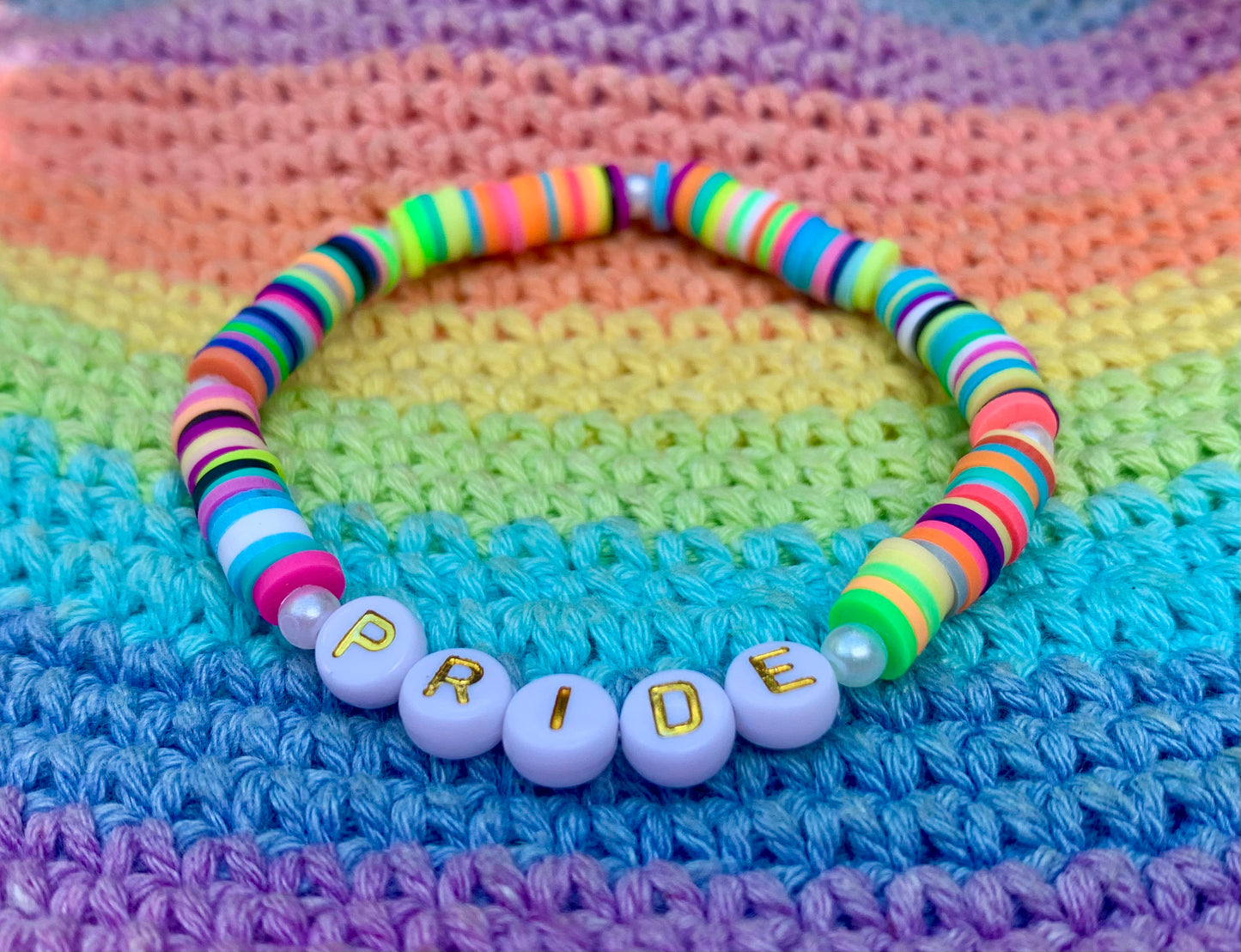 PRIDE Rainbow Heishi Bracelet