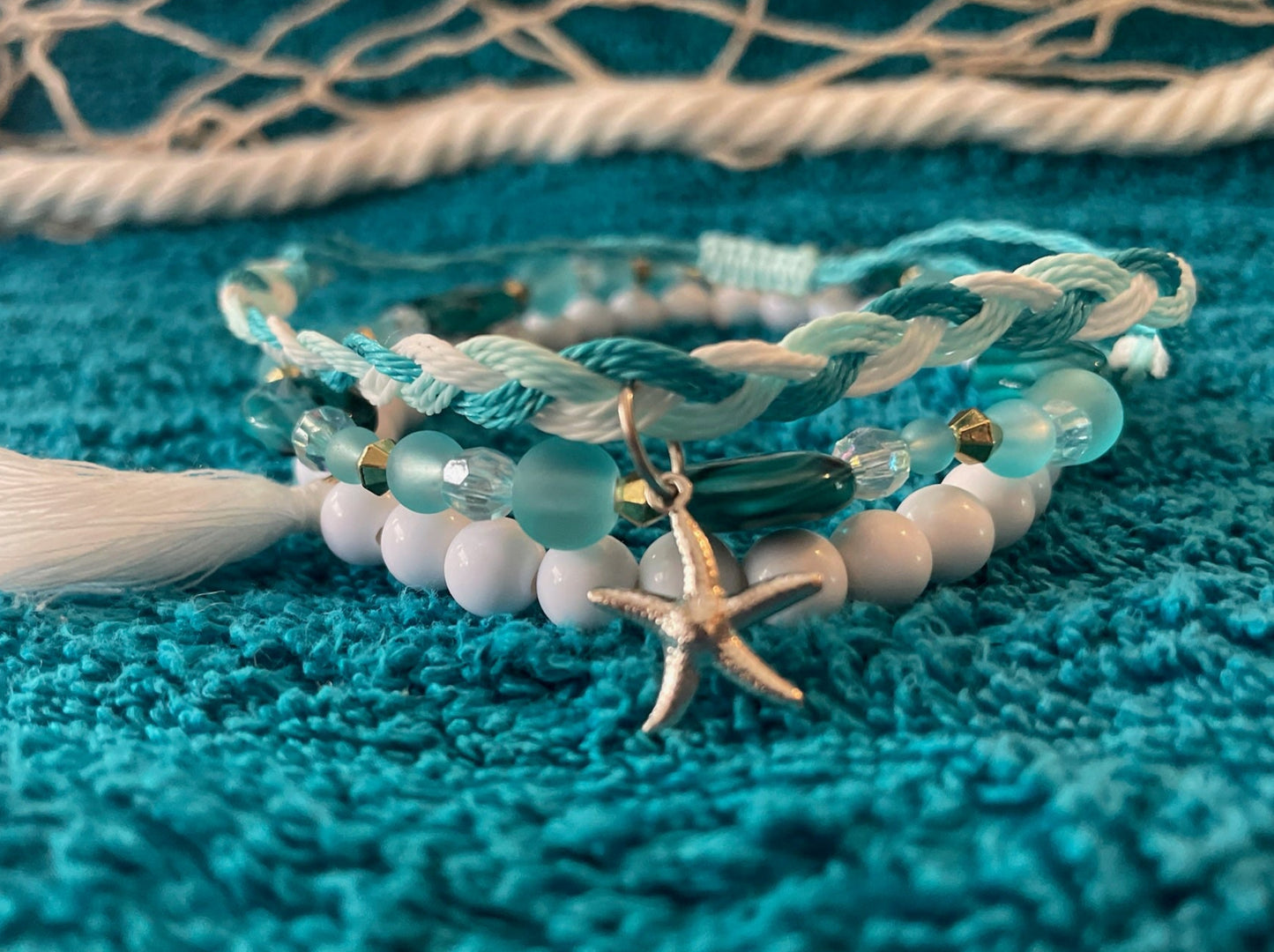 Starfish Soiree 3-Piece Anklet Set