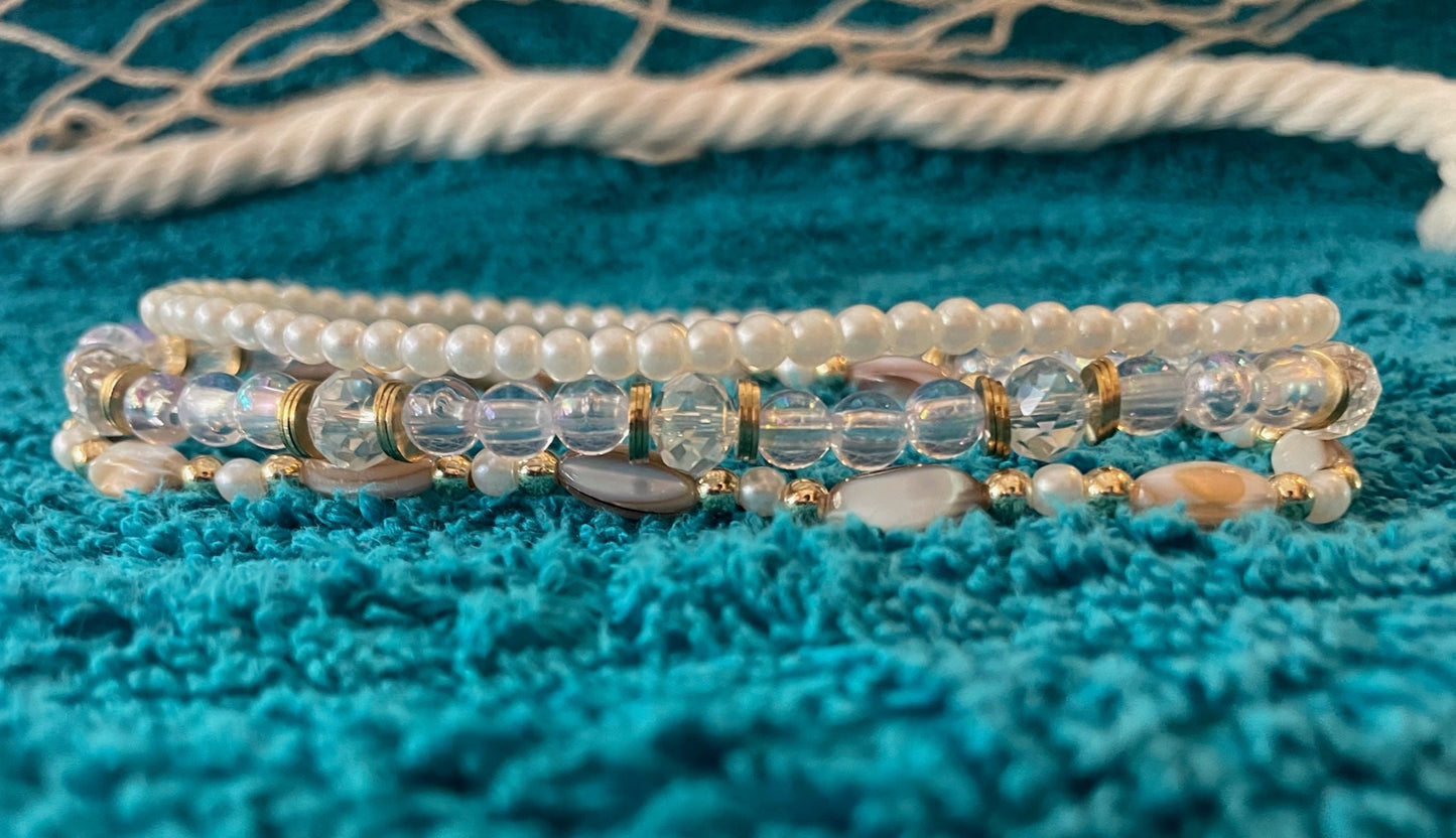 Pretty Pearl Anklet Set
