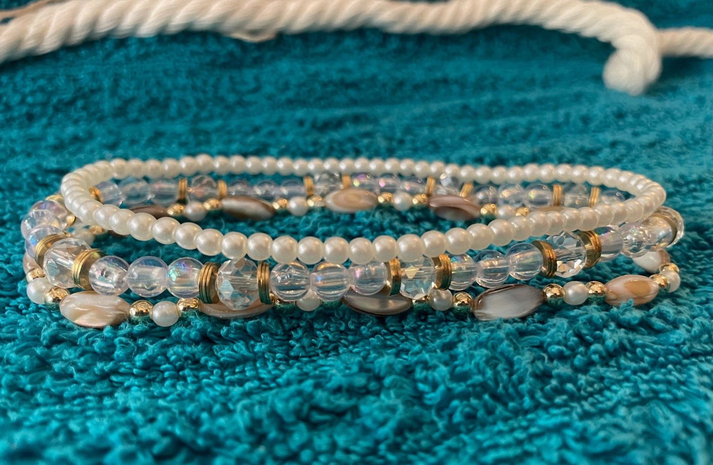 Pretty Pearl Anklet Set
