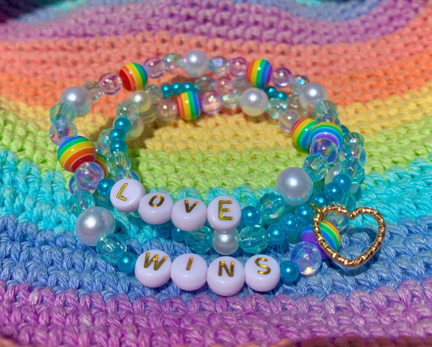 "Love Wins" Pride Bracelet Set