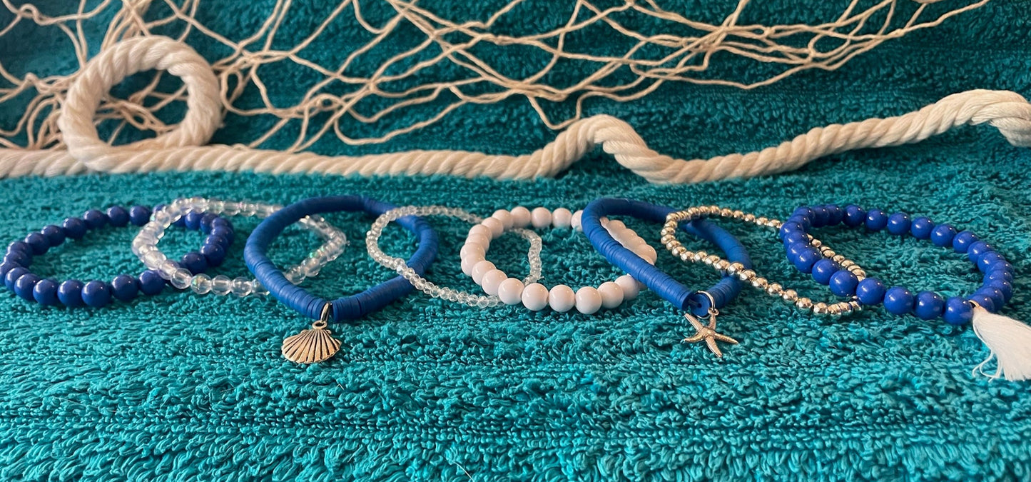 Navy Baby Stackable Bracelet Set