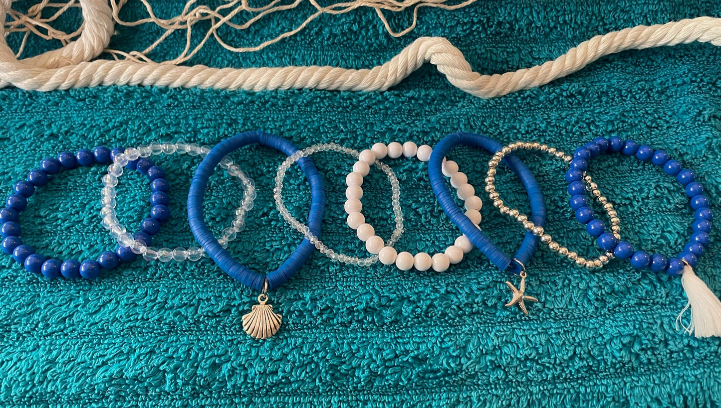 Navy Baby Stackable Bracelet Set
