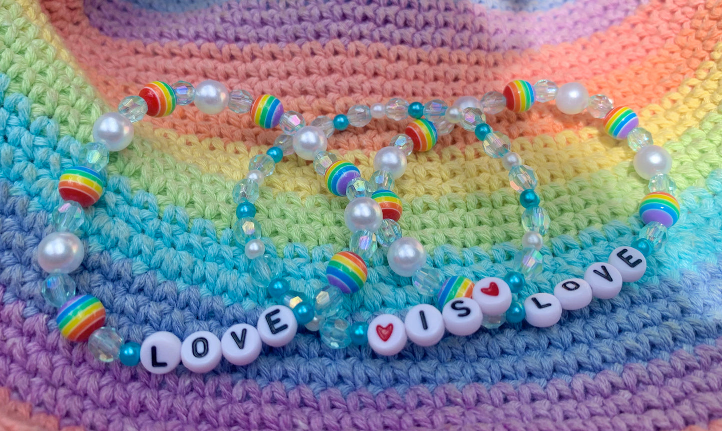 "Love is Love" Pride Bracelet Set
