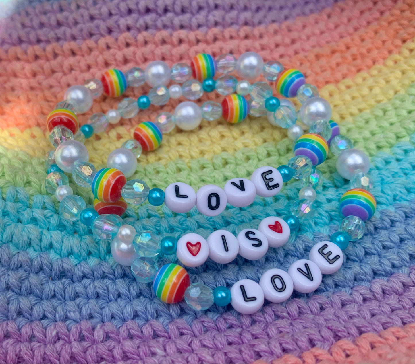 "Love is Love" Pride Bracelet Set