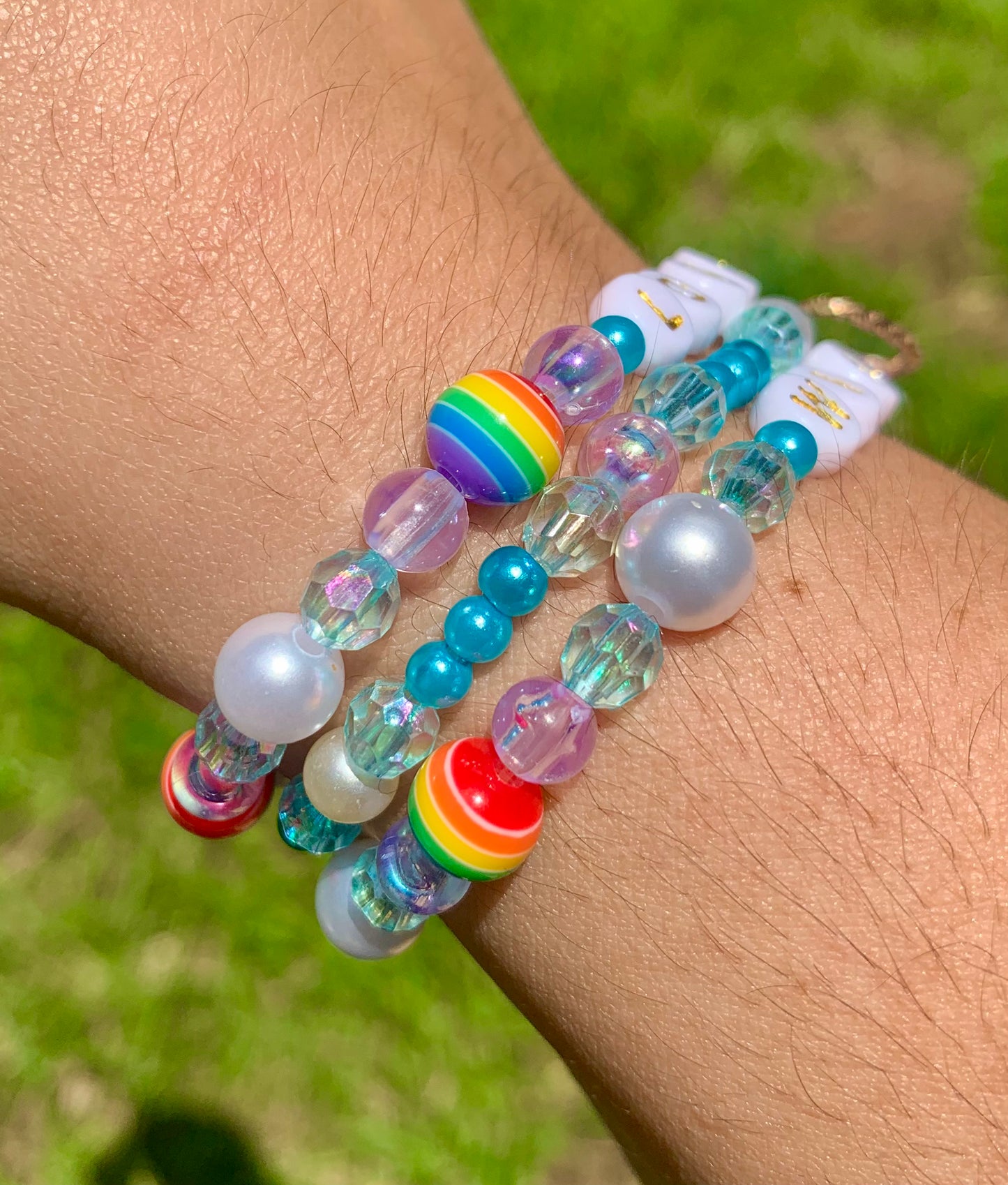"Love Wins" Pride Bracelet Set
