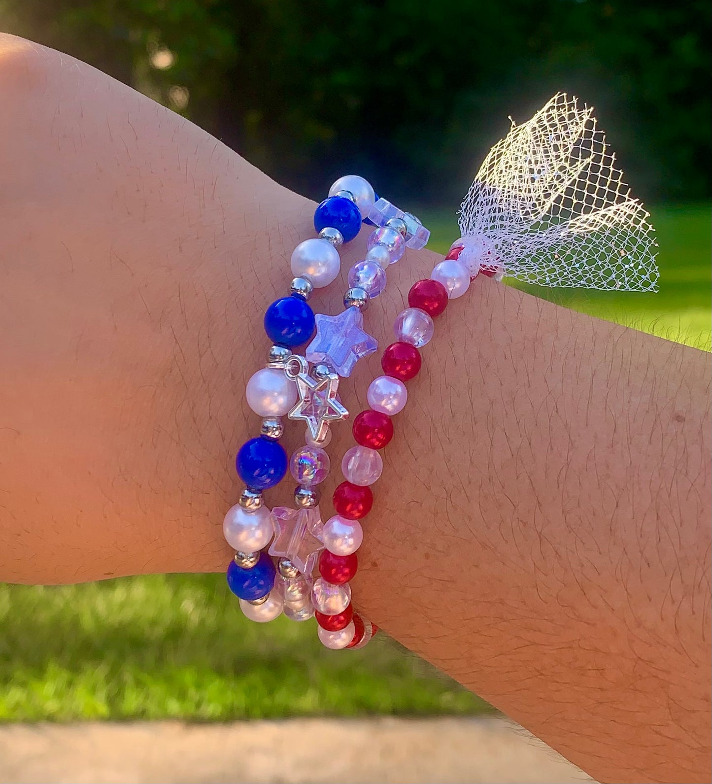 Stars+Stripes Stackable Bracelet Set