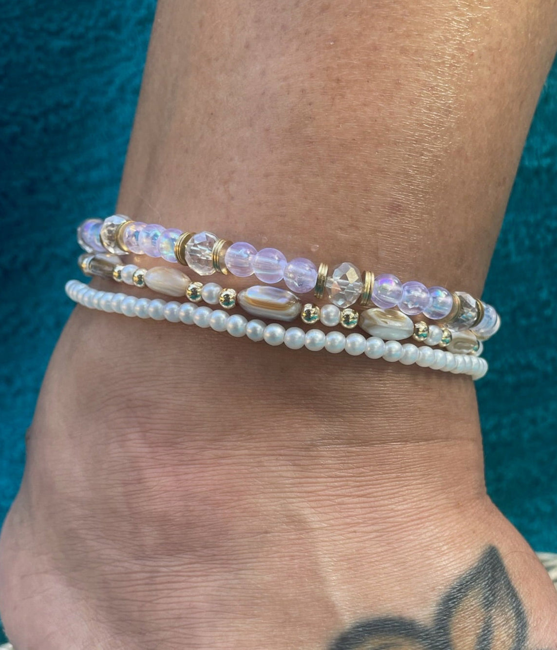 Pretty Pearl Anklet Set