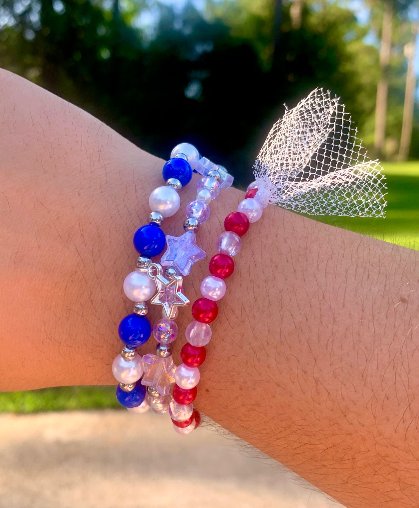 Stars+Stripes Stackable Bracelet Set