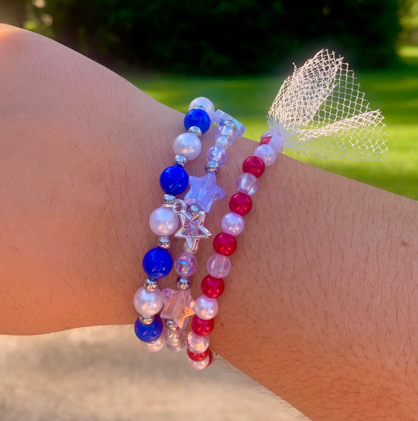 Stars+Stripes Stackable Bracelet Set