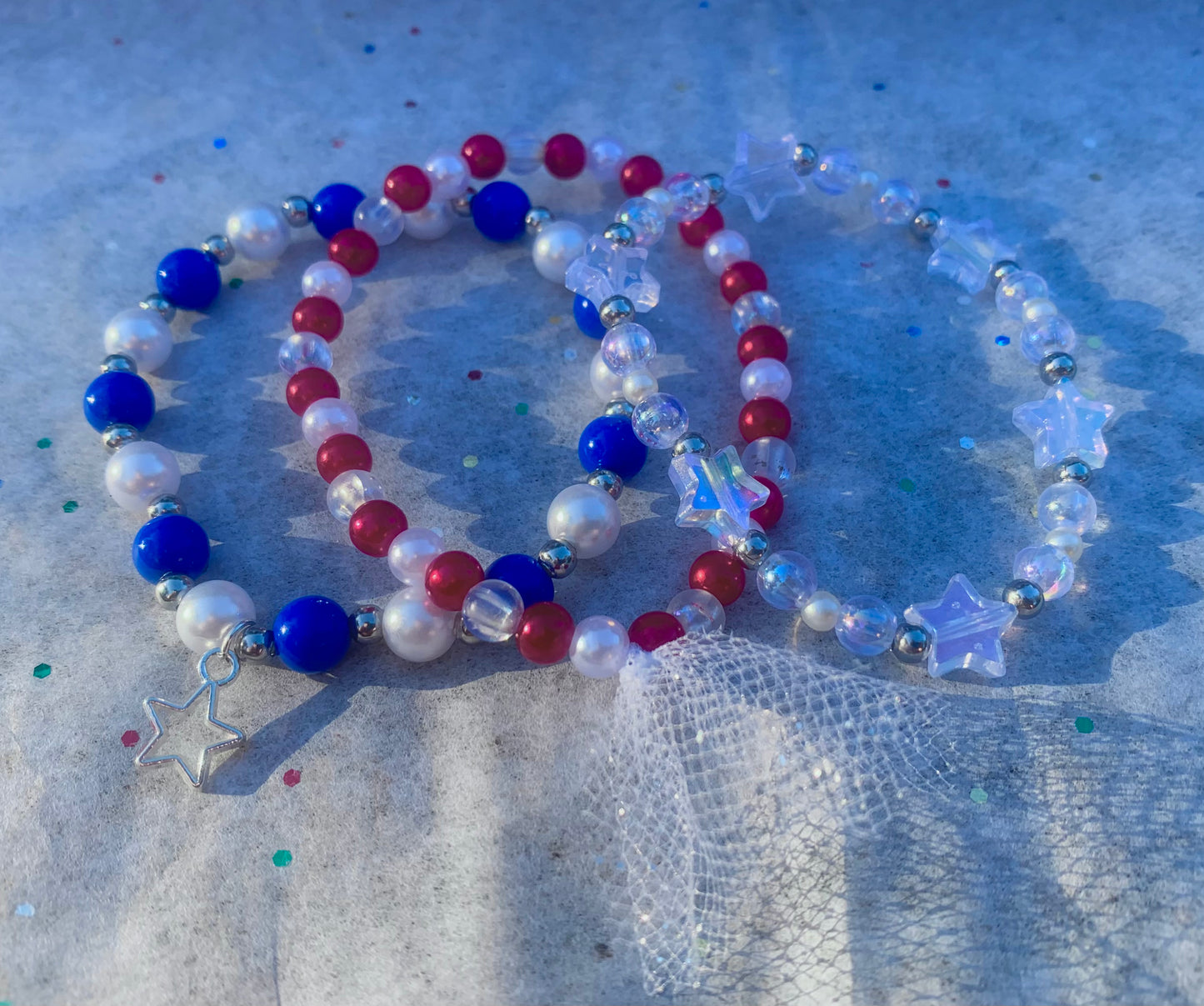 Stars+Stripes Stackable Bracelet Set