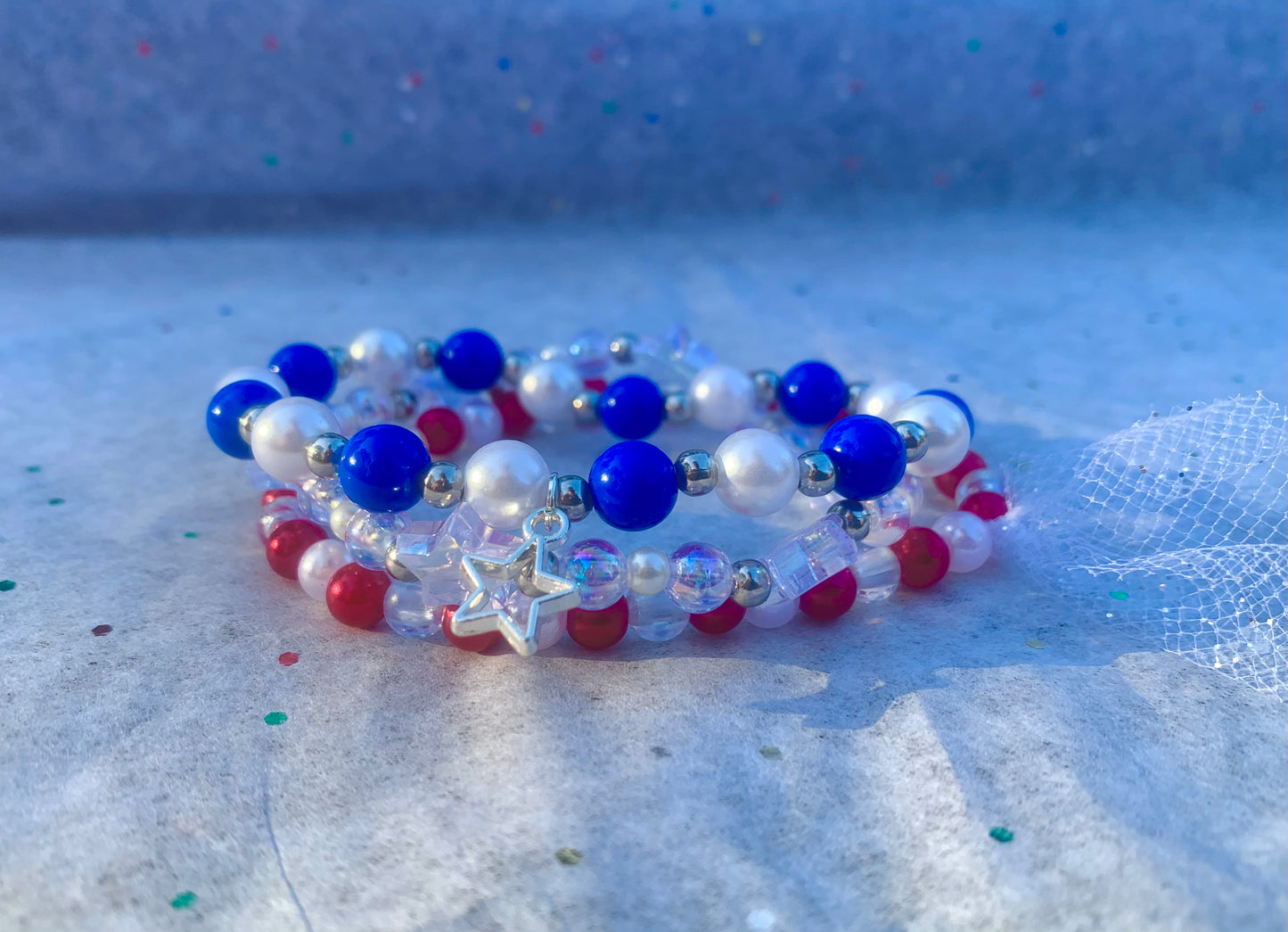 Stars+Stripes Stackable Bracelet Set