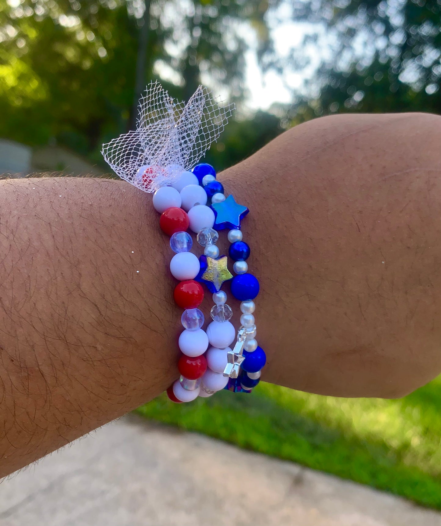 4th of July Star Bracelet Set