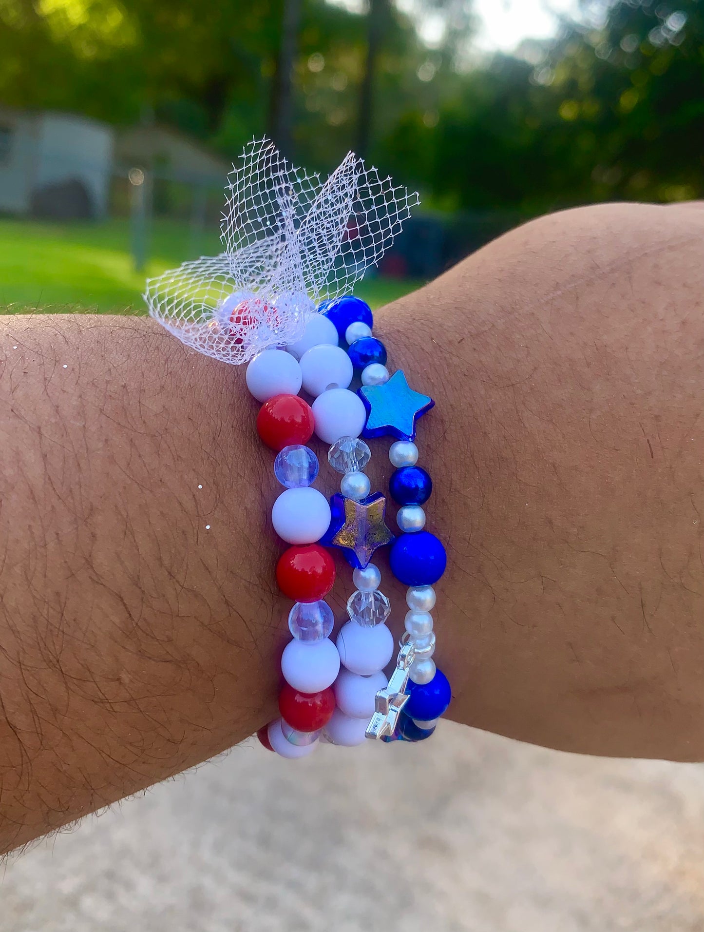 4th of July Star Bracelet Set