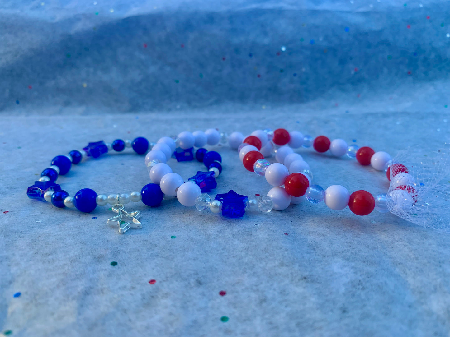 4th of July Star Bracelet Set