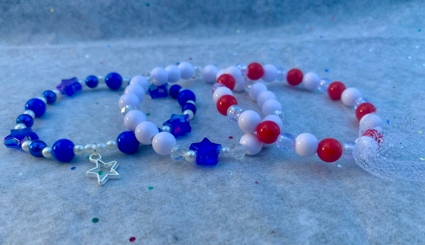 4th of July Star Bracelet Set