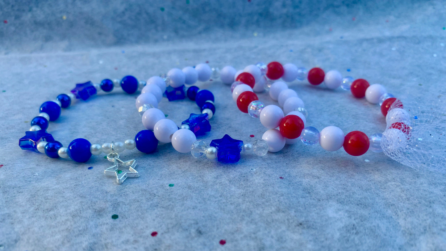 4th of July Star Bracelet Set