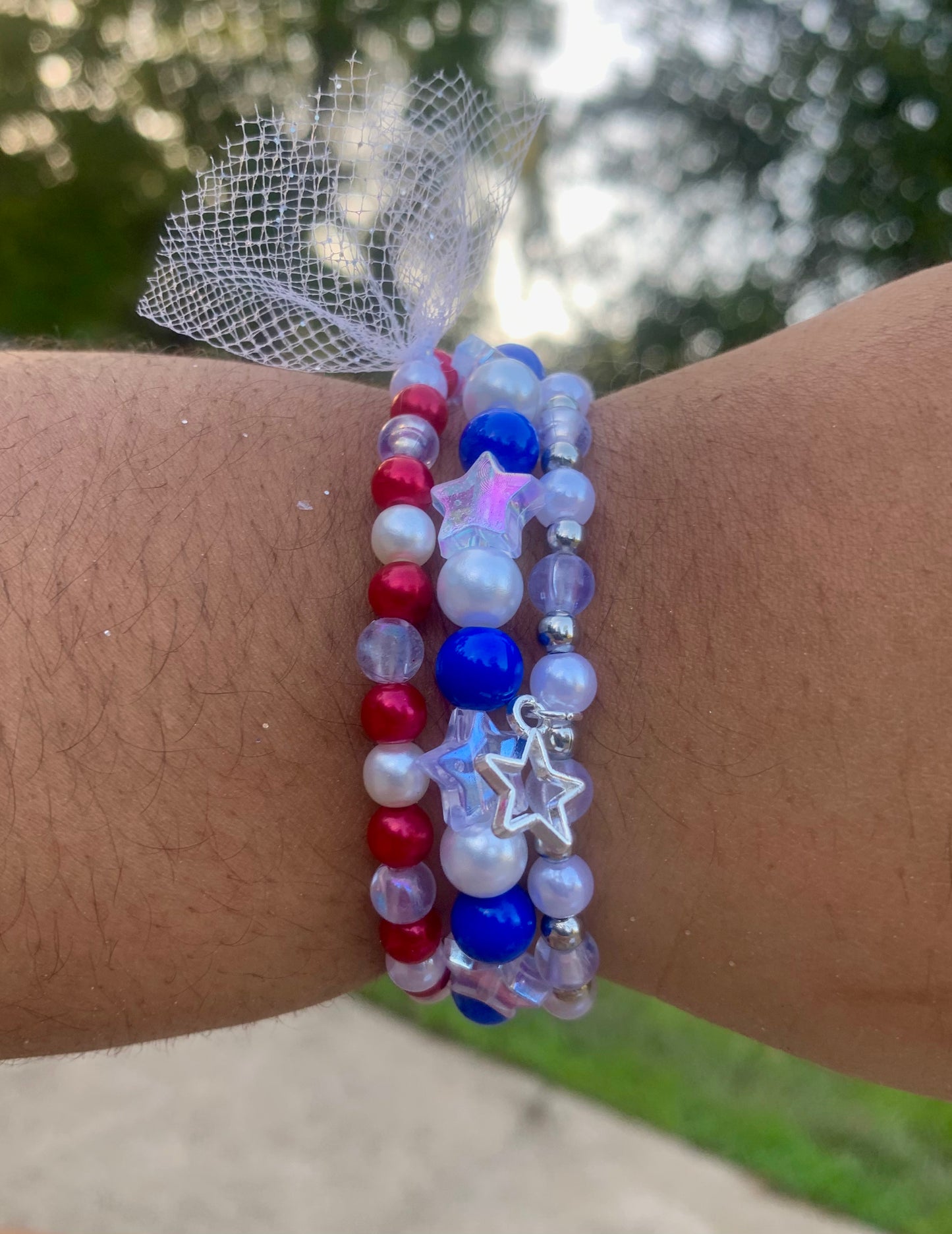 Red/White/Blue To-The-Stars Bracelet Set