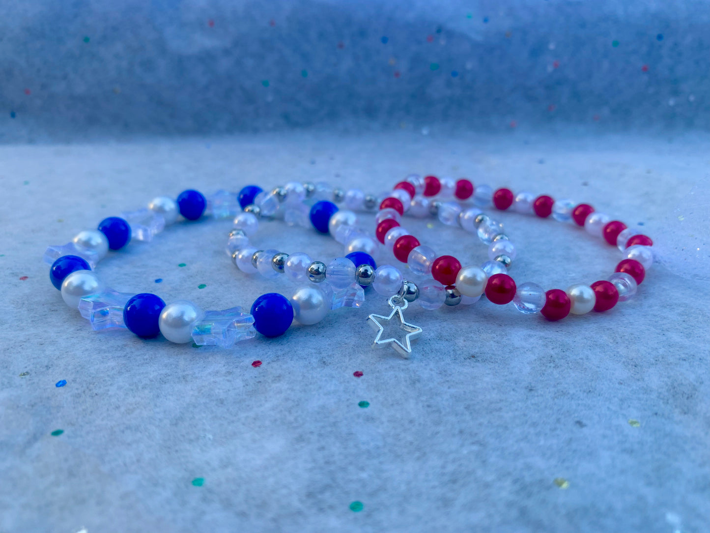 Red/White/Blue To-The-Stars Bracelet Set