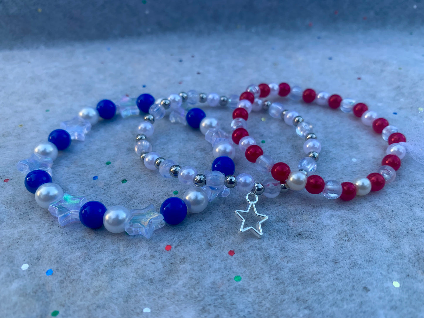 Red/White/Blue To-The-Stars Bracelet Set