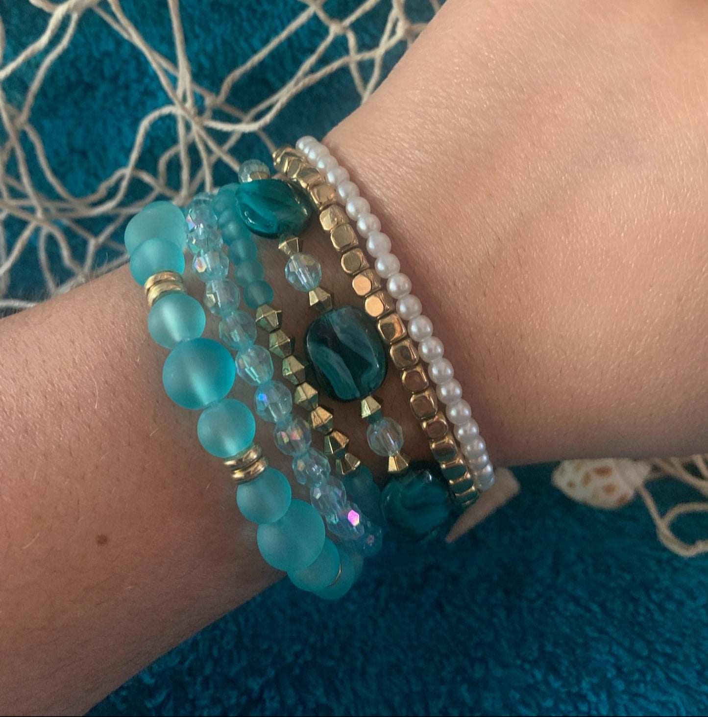 Ocean Treasure Stackable Bracelet Set