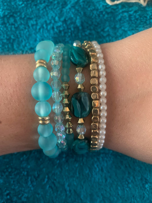 Ocean Treasure Stackable Bracelet Set