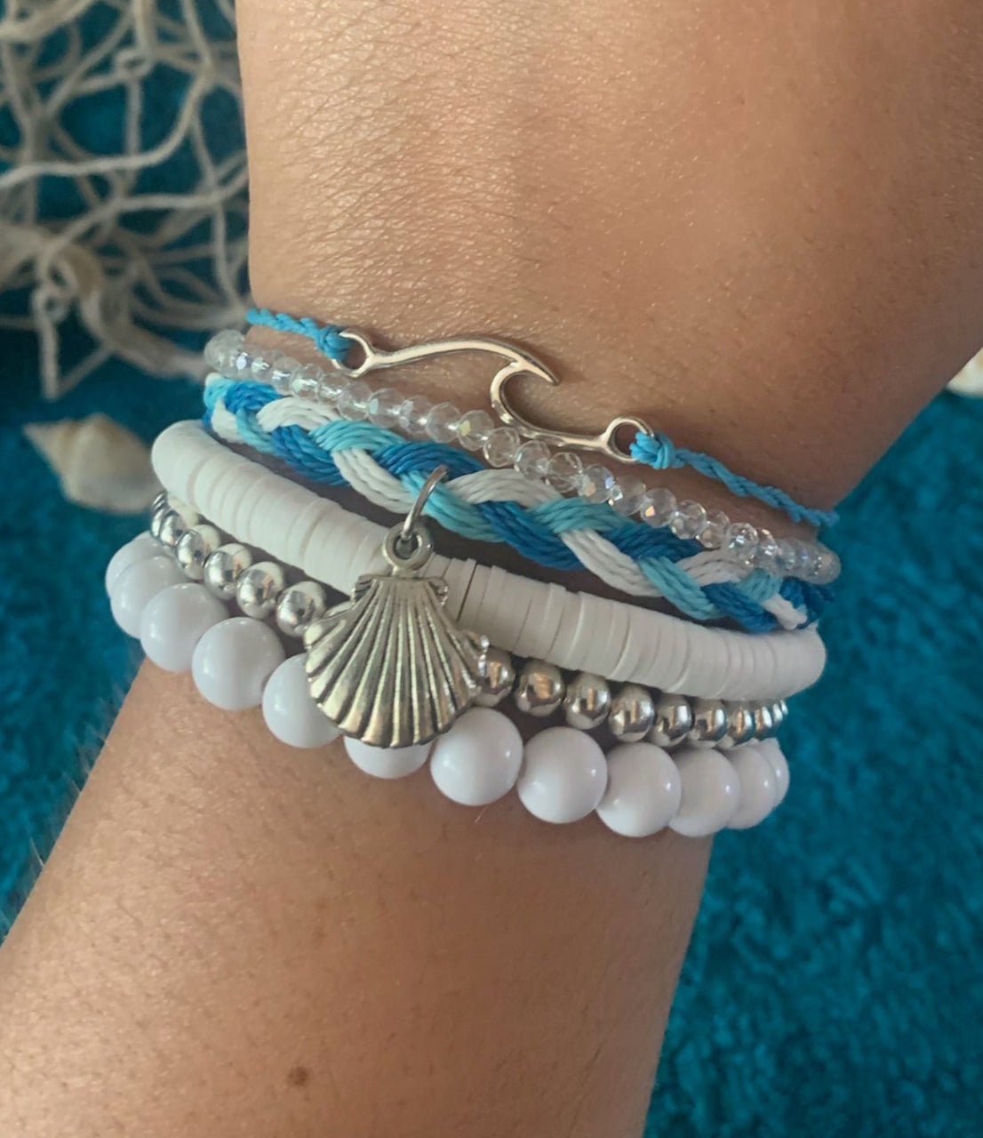 Silver Surfer Stackable Bracelet Set