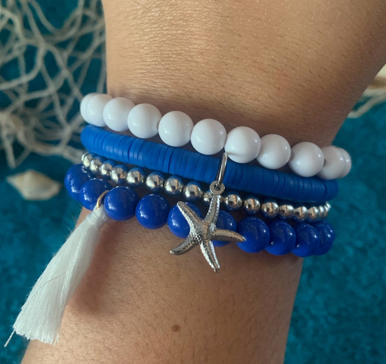 Navy Baby Stackable Bracelet Set