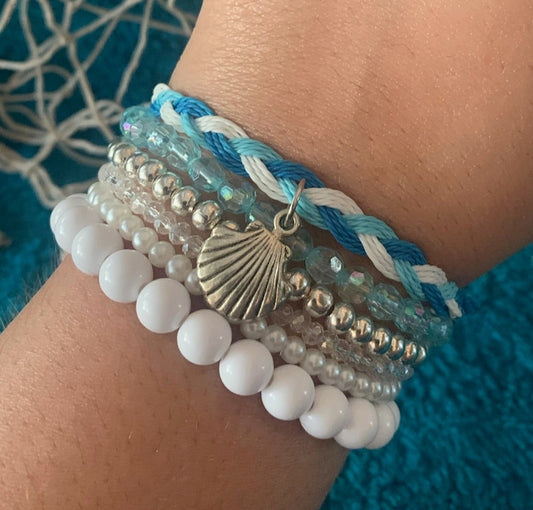 Coastal Charm Stackable Bracelet Set