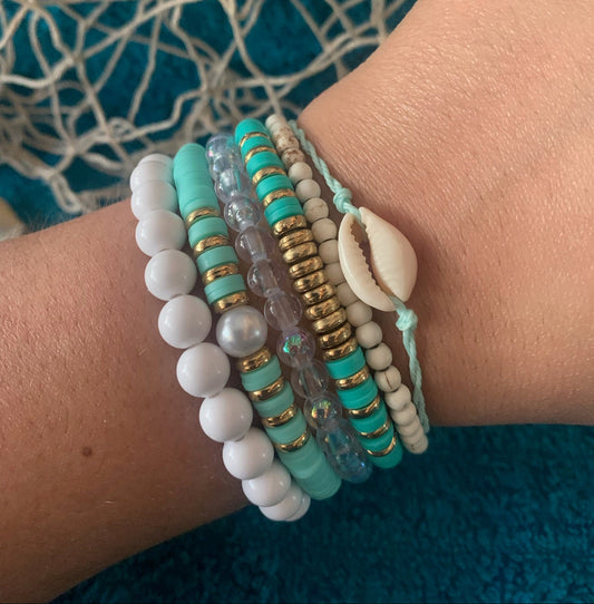 Seaside Style Stackable Bracelet Set