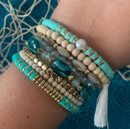 Tropical Treasures Stackable Bracelet Set